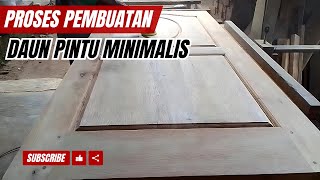 CARA MUDAH MEMBUATAN DAUN PINTU MINIMALIS