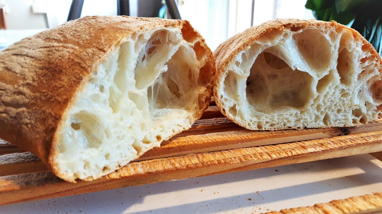 Ricetta CIABATTA semplice con impasto a mano