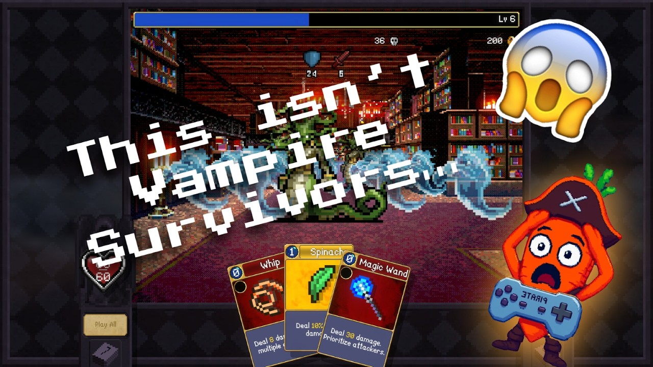 Vampire Survivors Looks a LITTLE Different... (Vampire Crawlers)