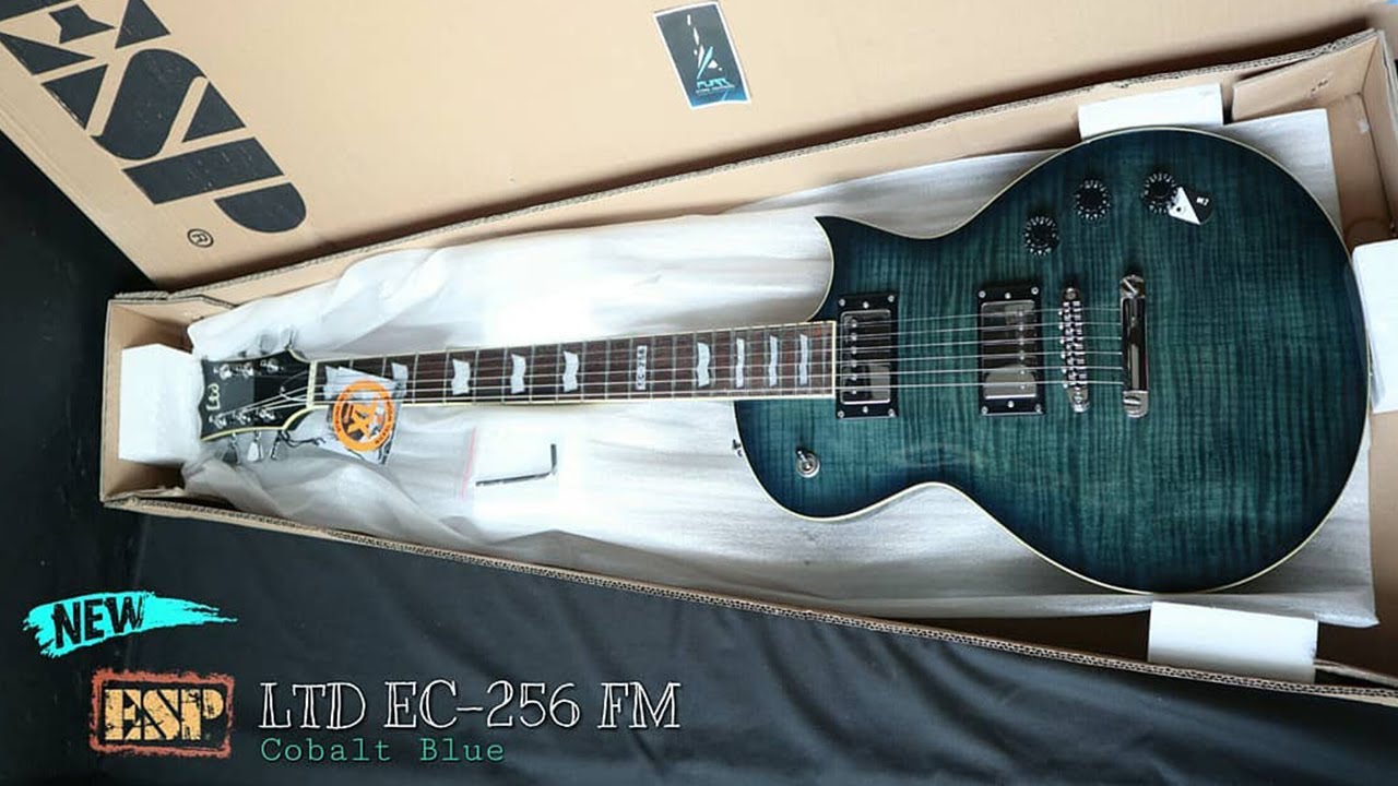 UNBOXING!! ESP LTD EC-256 Coral Blue - YouTube