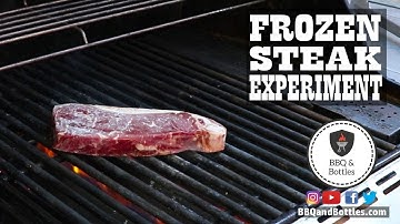 Grilling A Steak from Frozen Experiment