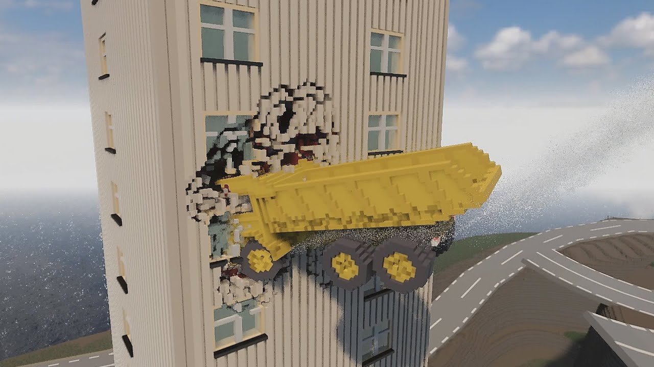 Cars Crash Into Buildings 3 | Teardown