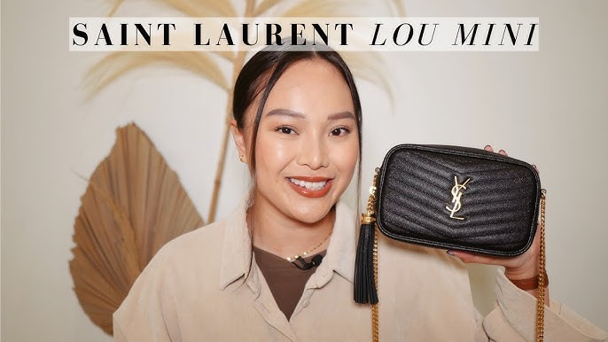 100% authentic saint Laurent YSL Lou leather crossbody camera bag with  tassel. 9”x 6”. Strap is able to be adjusted ,…