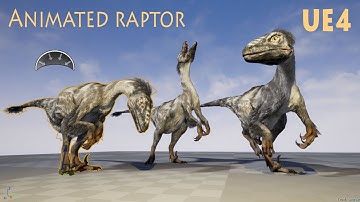 Raptor Dinosaur Animated - UE4 Marketplace