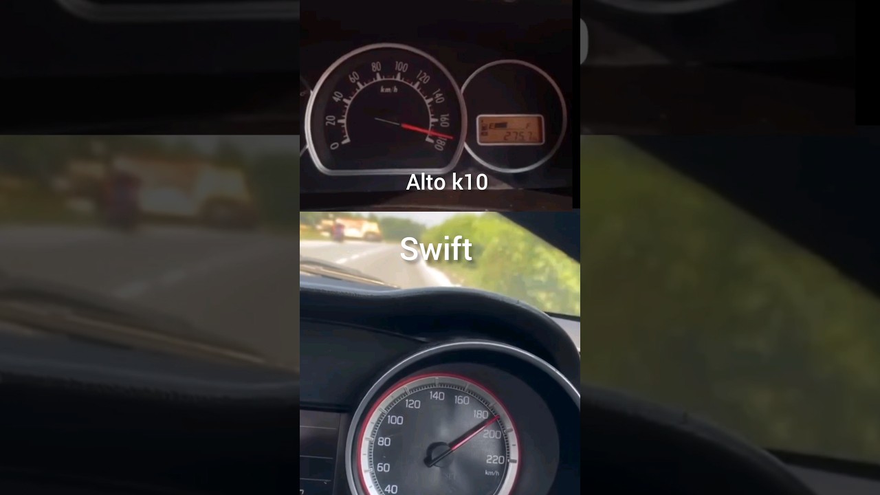 Alto vs Swift drag race competition 