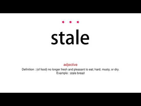 How to pronounce stale - Vocab Today