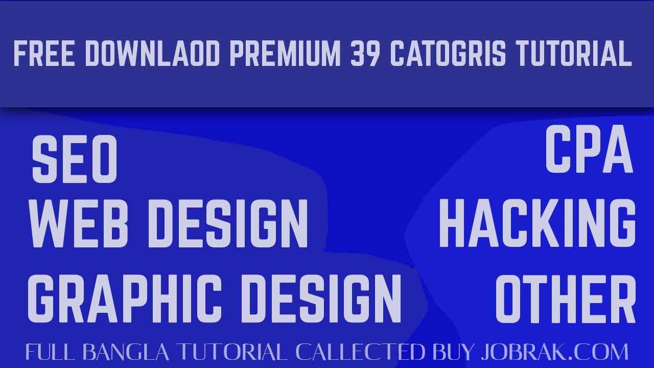 Free Download Premium Tutorial Bangla course | Fiverr | Freelance | upwork | by Jobrak.com |