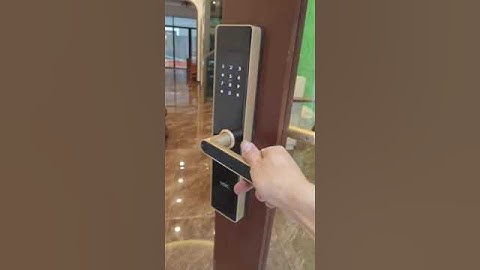 Khóa Vân Tay VOC X3 Lắp Đặt Tại Cửa Kính Thủy Lực Đại Sảnh #khoathongminh