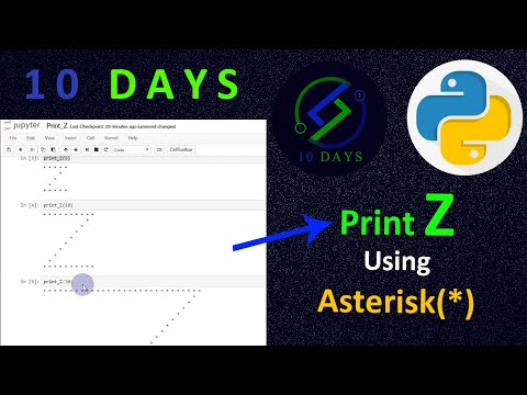 26. Print Z Using * | Alphabet Using Asterisk