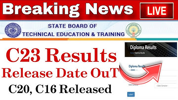 AP SBTET DIPLOMA C23 Results Release  DATE || C16 & C20 Released check now | #apsbtet #apdiploma