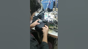 Attach Leg elastic with Auto trimming OL machine