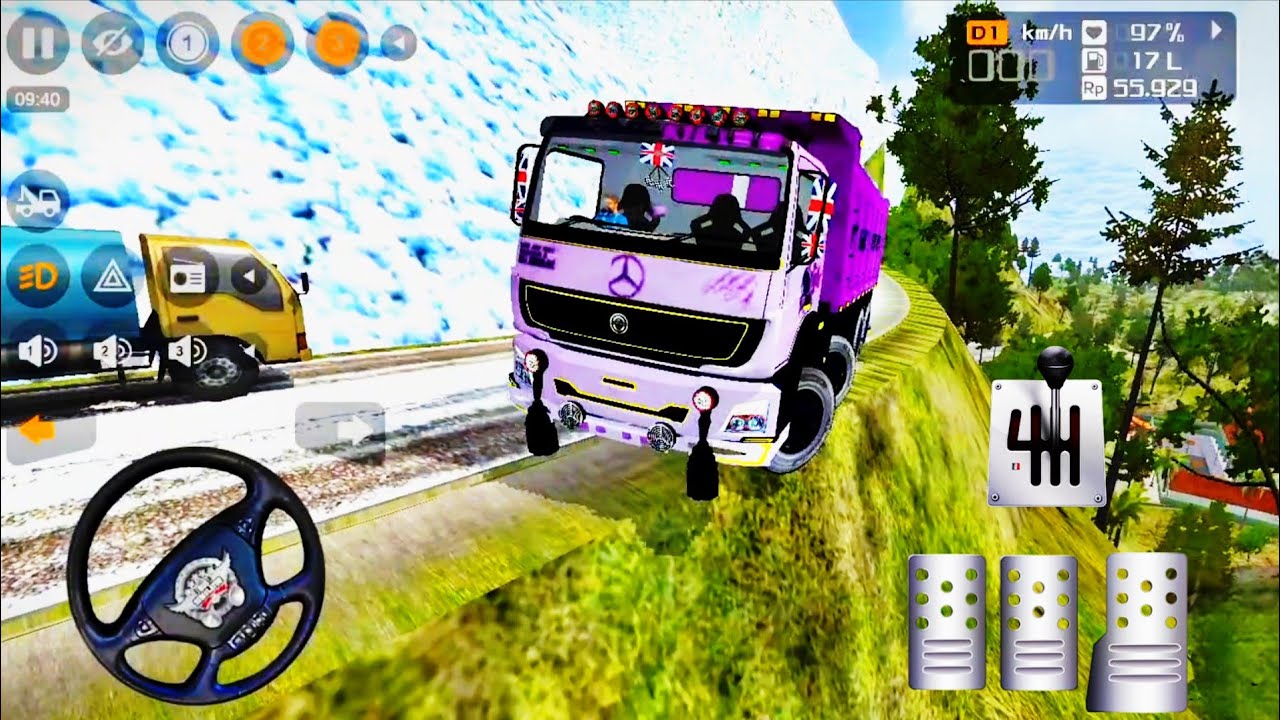 Indian Tipper Truck Driving In Offroad | Indian Truck Mod For Bus Simulator Indonesia | Bussid 2026