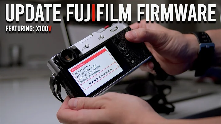 How To Update Fujifilm Camera Firmware | Featuring Fujifilm X100V