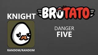 Brotato - Knight (Danger 5) with swords and thunder swords