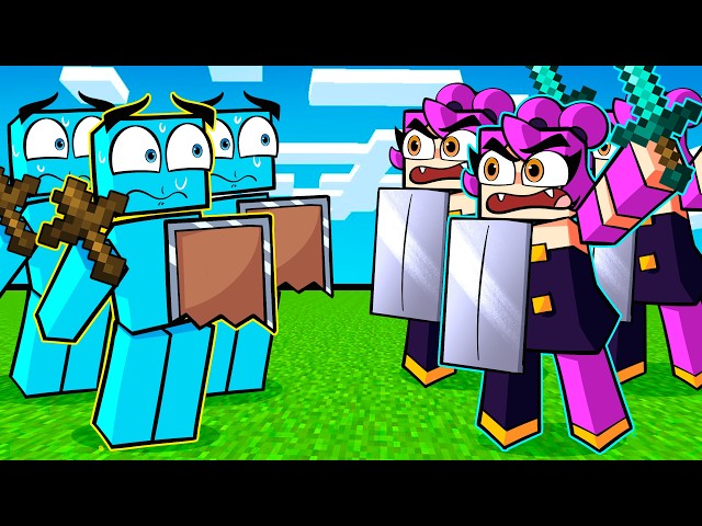 Simulando uma Guerra na Minha Civilização no Minecraft!