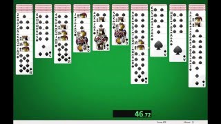 Spider Solitaire Easy in 2:07 screenshot 3