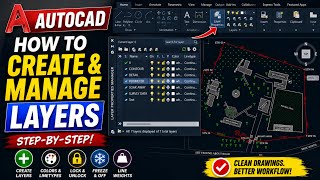 How to Create LAYERS in AutoCAD || AutoCAD Layer Management for Beginners @eazysurveys 