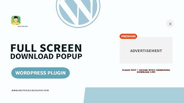 [UPDATED] FULL SCREEN DOWNLOAD POPUP WITH COUNTDOWN TIMER PLUGIN FOR WORDPRESS 🔥🔥