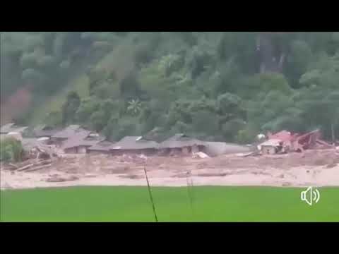 Lũ Lụt Quan Sơn Thanh Hóa - Lũ quét tại Sa Ná huyện Quan Sơn tỉnh Thanh Hóa