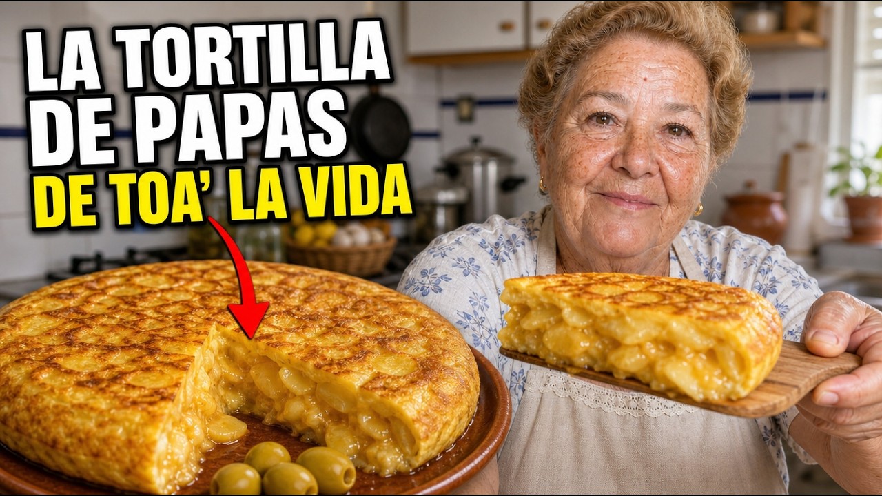Así se hace Una Tortilla de Patatas Española de Verdad, y No Las Que Te Ponen En los Bares