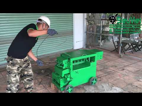 Video Máy duỗi sắt rối - Máy nắn sắt rối SVR5-10 - youtube