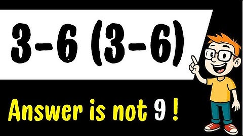 Can You Solve This? 3-6(3-6) 🧠 Looks Easy… But Don’t Rush the Answer!