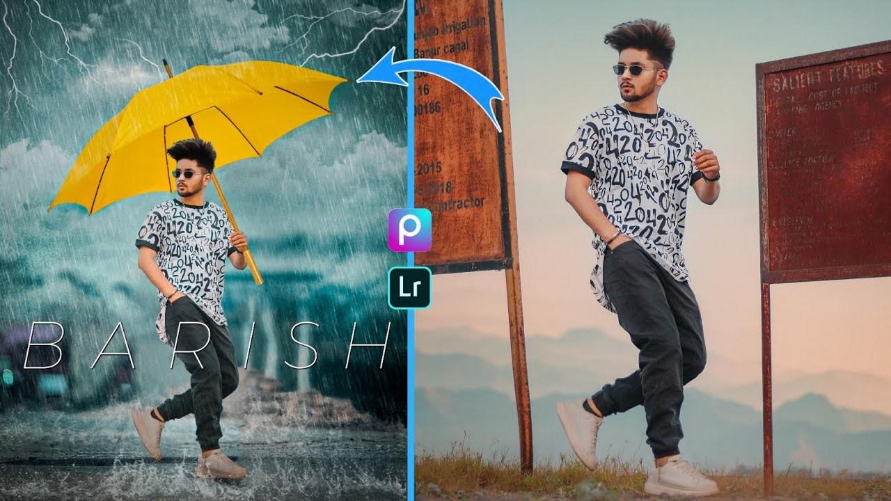 Rain Photo Editing | Rain Photo Editing Picsart | Monsoon season photo Editing