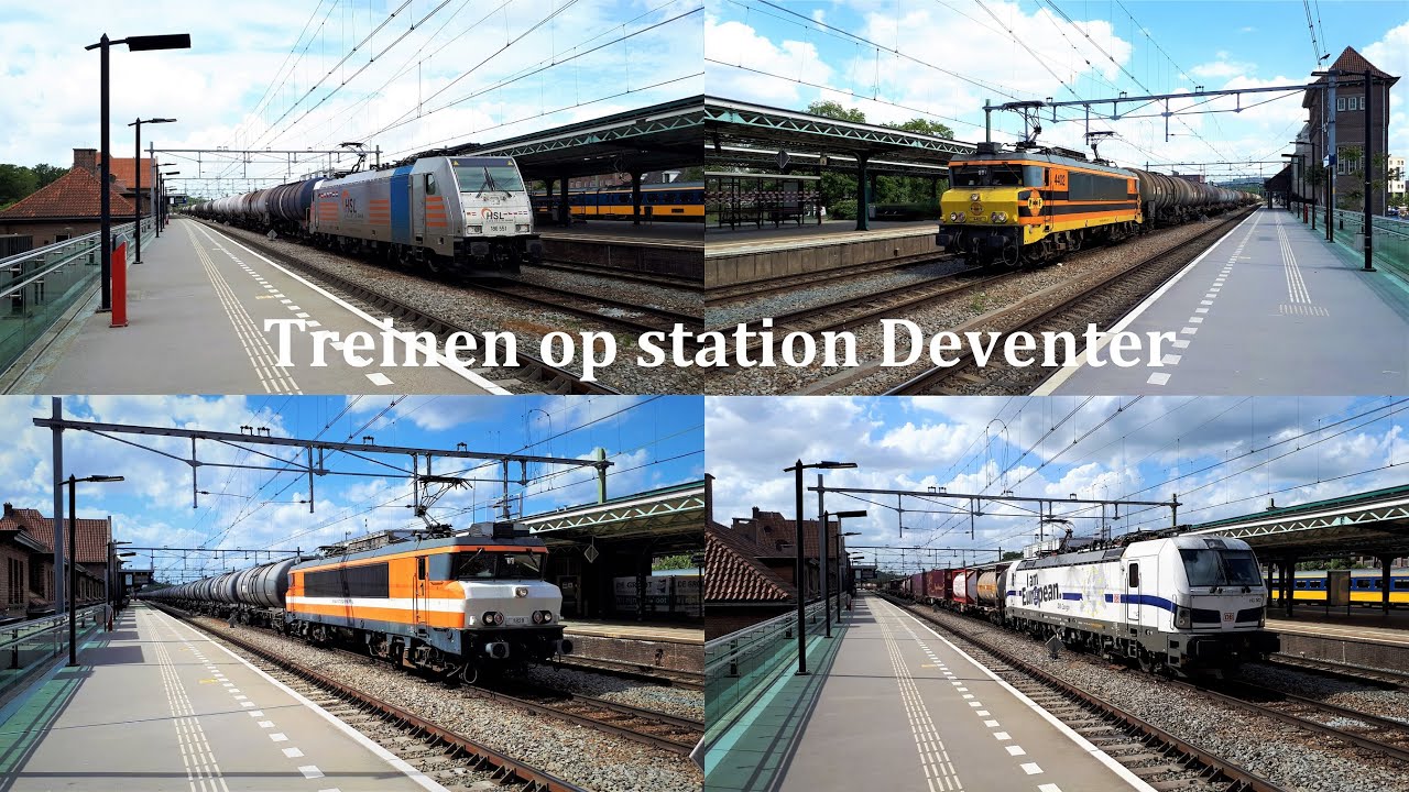 Treinen op station Deventer
