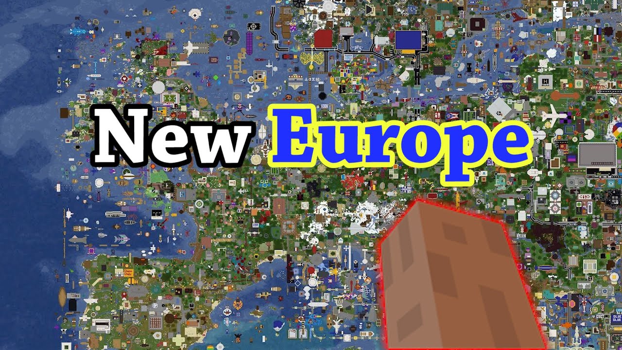 Skråstreg Bygge videre på spor I Asked 300 Minecraft Players To Build A New Europe - YouTube