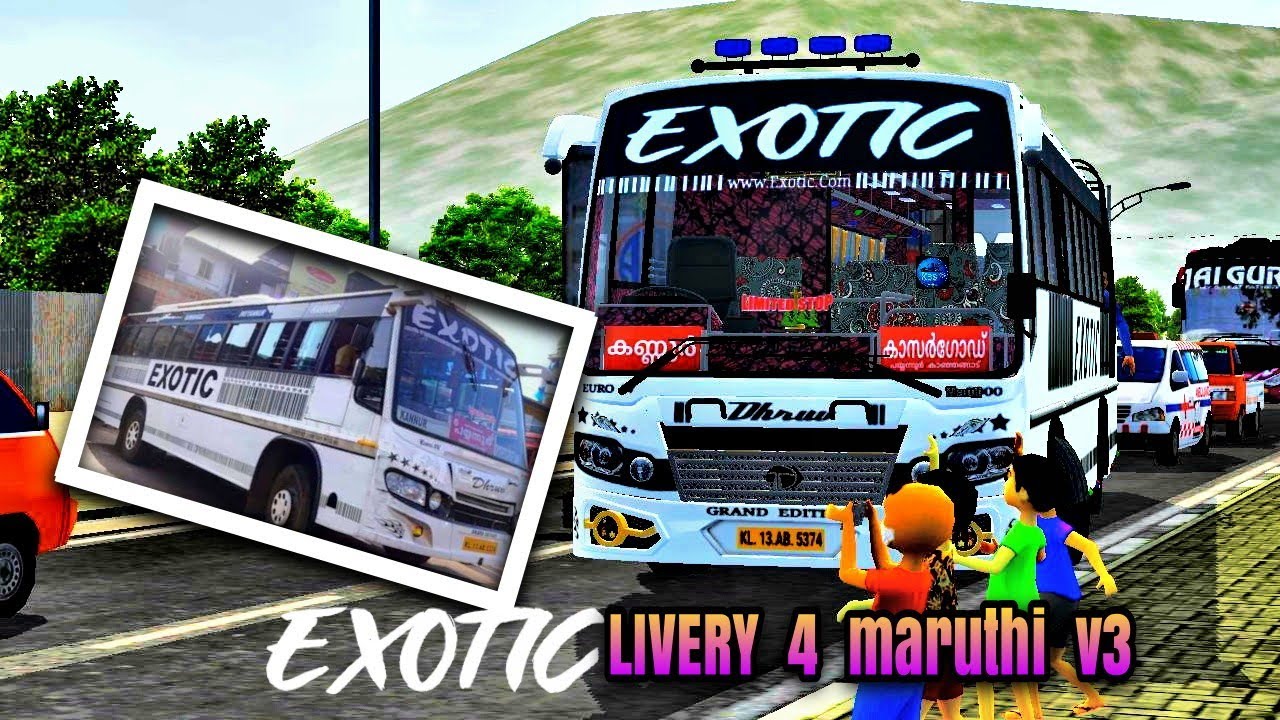 KANNUR KASARGOD EXOTIC BUS LIVERY 💕maruthi v3 - YouTube