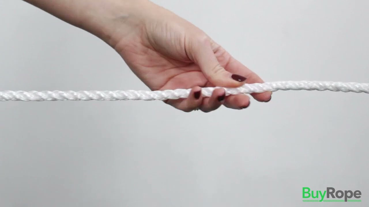 8mm White Polypropylene Rope Demo | BuyRope