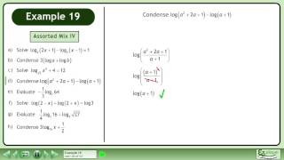 Laws of Logarithms - Example 19