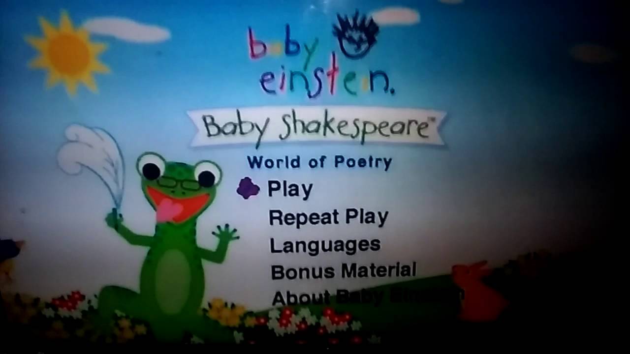 Baby Einstein Noah Dvd Menu