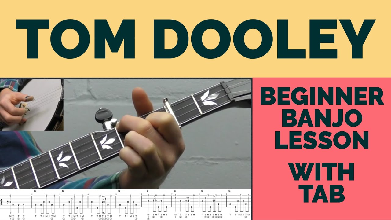 Tom Dooley | Beginner Bluegrass Banjo Lesson With Tab - YouTube