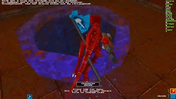 Velociraptor on Bleteys Blues map Quake 2 CTF RailwarZ