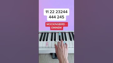 Mockingbird - Eminem (Piano Tutorial) #mockingbirdeminem #mockingbird #easypianotutorial #easypiano