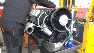 TAM 125kW motor, hidraulicna pumpa BPV105. Proba.