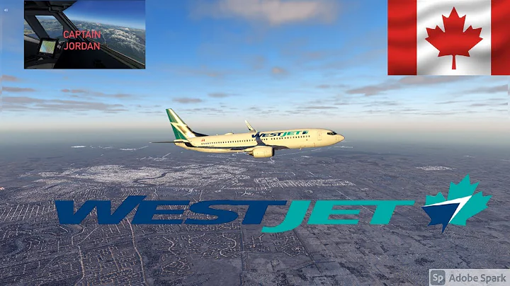 (4K) WestJet 737-8CT Winter Departure From Winnipeg / X-Plane 11