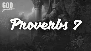 Proverbs 7 (NIV) - Warning Against the Adulterous Woman | God Quotes | Bible Reading | Audio Bible Details