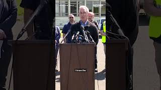Officials give a statement on the damage: Paper mill implosion