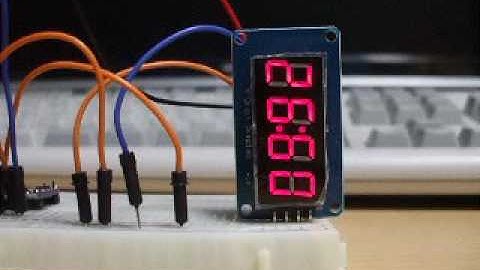 温湿度センサー(SHT31-D)とTM1637モジュール (2)