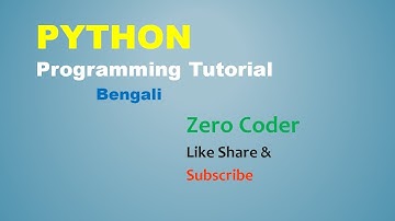Python Bengali Tutorial For Beginners -1 - Introduction and Installing Python