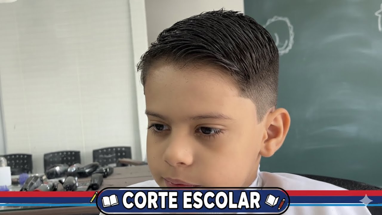 ELE CORTOU O CABELO PARA VOLTAR AS AULAS COM ESTILO E ELEGÂNCIA 