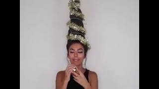 Christmas Tree Hairstyle | 9GAG it