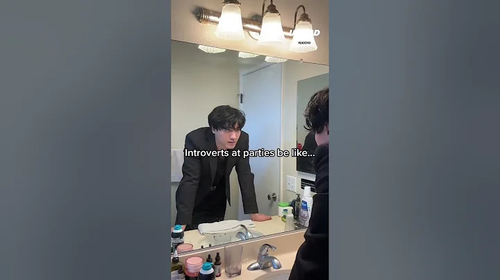 😂 Introverts at parties be like #shorts