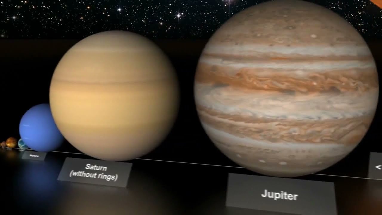 ⁣Usporedba veličina planeta i zvijezda u svemiru