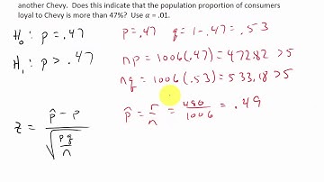 Hypothesis Testing Proportion p Right Tailed P-Value Method