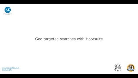 Geo targeting Twitter searches with Hootsuite.