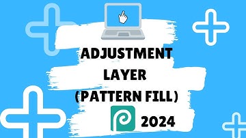 Photopea Essentials 2024 - How to use the Adjustment Layer - Pattern Fill - No commentary