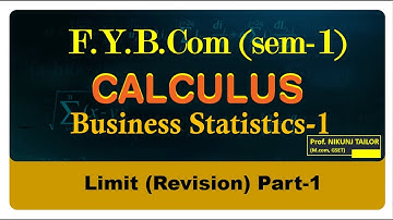 F.Y.b.com (sem-1) || Stat || limit (Revision) || Part-1
